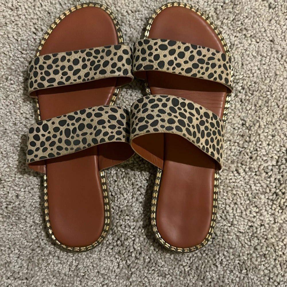SHEIN leopard print sandals